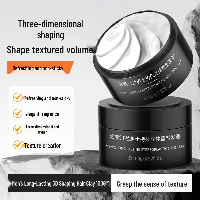 Мужская долгосрочная стайлинг-глина для волос