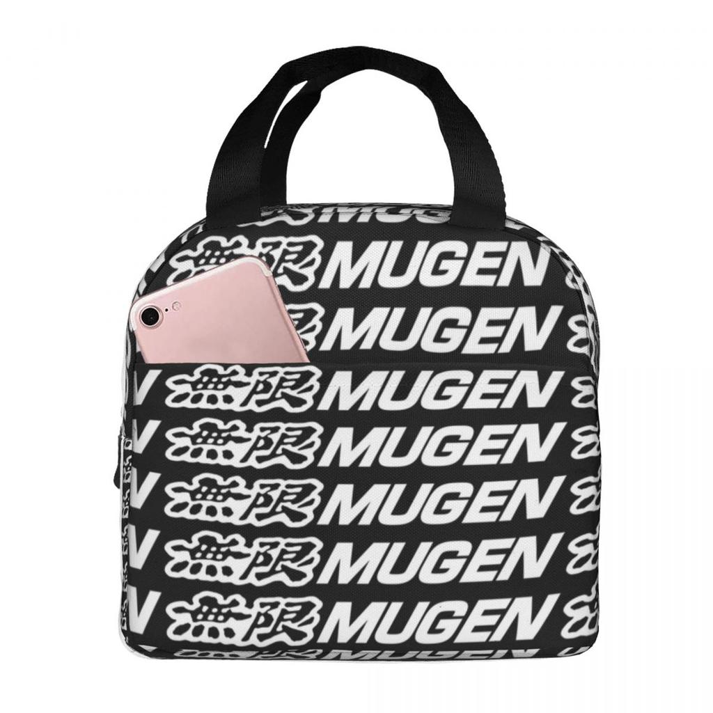 Mugen Power Insulated Lunch Bag for Women Children Portable Food Boxes Thermal Lunch Box Tote