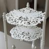3-Tiered Plant Stand Wrought Iron Look Rotating Flower Pot