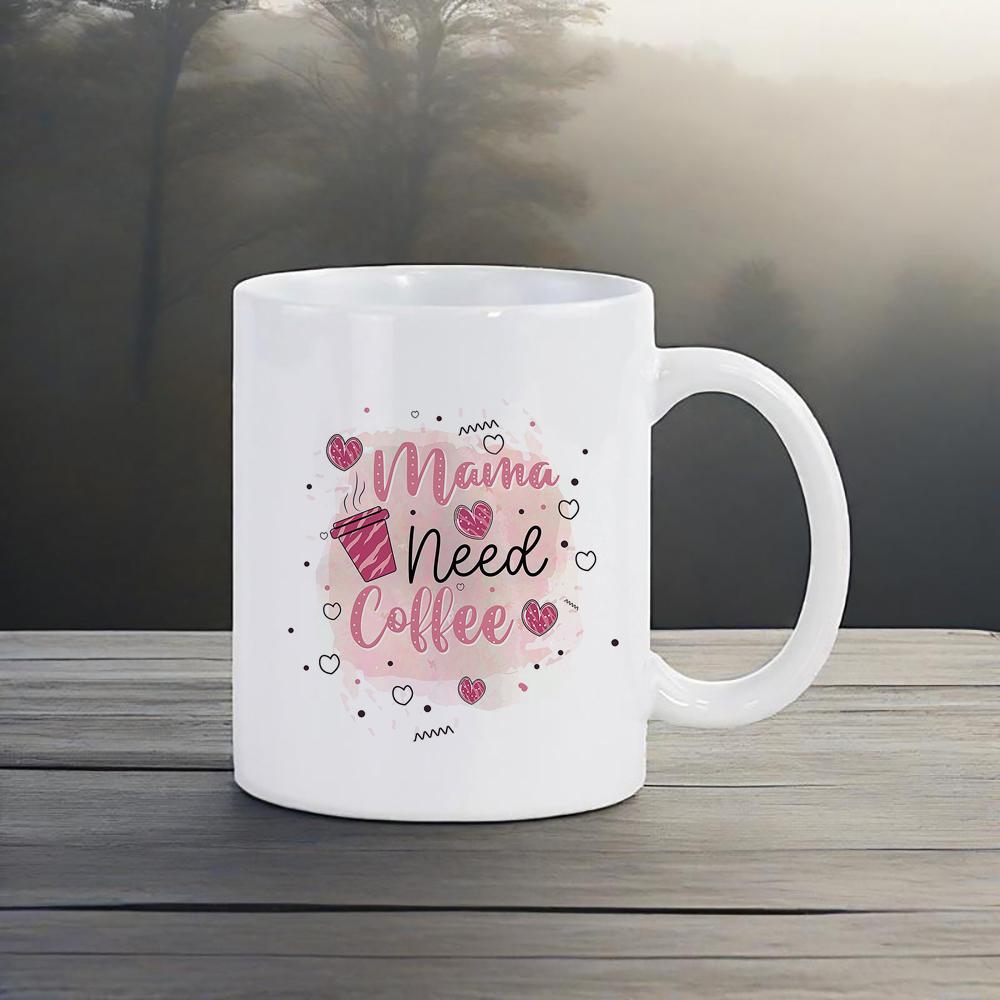 

Blessed Mom Coffee Mug Mother s Day Milk Mug Personalized Pink WaterCup with Floral Drinkware for Super Mum Home Office DailyUse 330ml