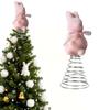 Simulated Flocked Easter Bow Bunny Home Decoration For Gardens And Courtyards.