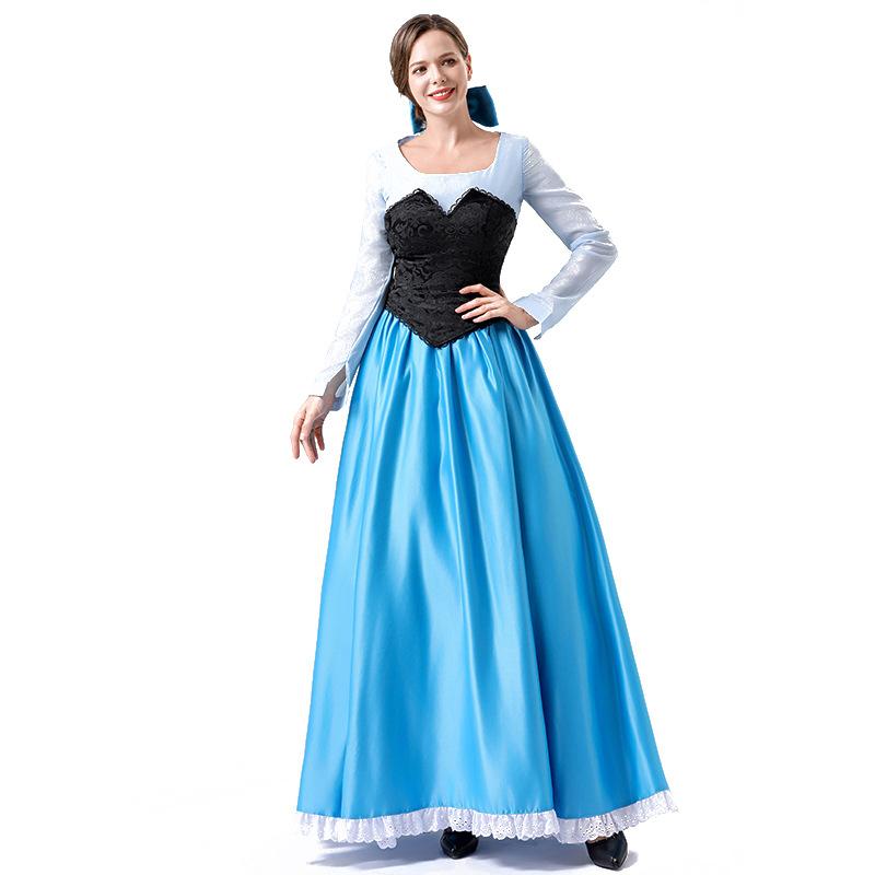 Cosplay year new European and American princess dress literary Cinderella chest skirt halloween cos play costume female