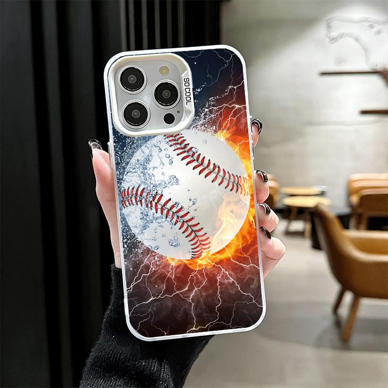 

Baseball Sport Soft Phone Case for iPhone 15 16 17 Pro Max 17Air 16E 14 Plus 13 12 Mini Shockproof Cover Back Shell iPhone 15 Pro Max