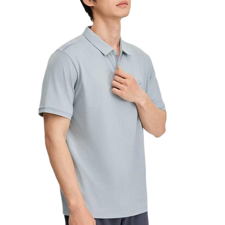Skechers Polo Shirts Men's Sand Stone-001C Polo Collar Moderate Straight Fit P225M146-001C