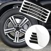 4 Stück Auto-Radnaben-Aufkleber Kohlefaser-Aufkleber Radaugenbrauen-Dekor Für C4 C1 C5 C3 C6 C5 C8 DS C-ELYSEE VTS C4l DS3 YX3