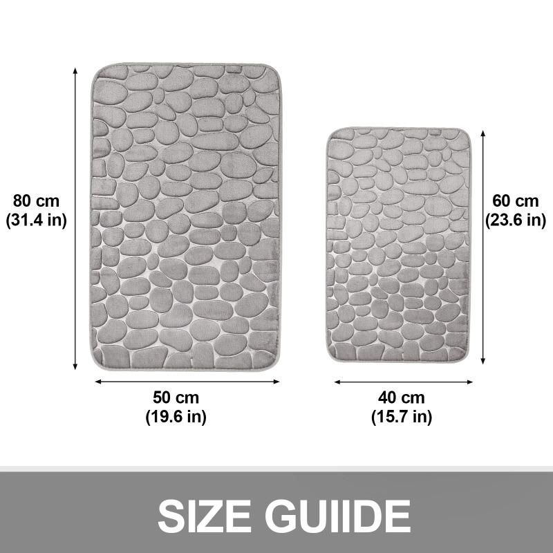 Bathroom Mat Bath Non-slip Carpets In Wash Basin Bathtub Side Floor Rug Shower Room Doormat Memory Foam 3D Pad