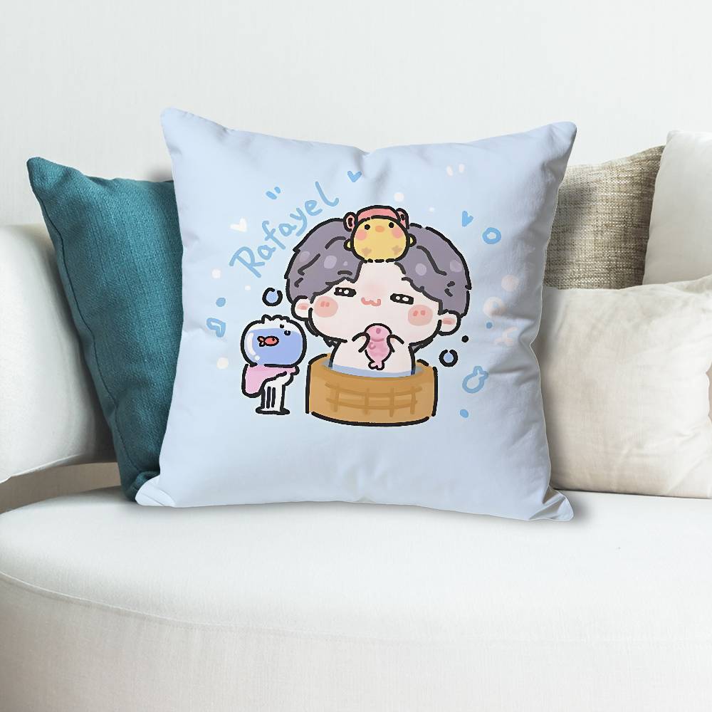 Cute LLove And DDeepspace Various Sizes Square Pillow Case For Car Home Bedchamber Decor Custom Valentine Gift
