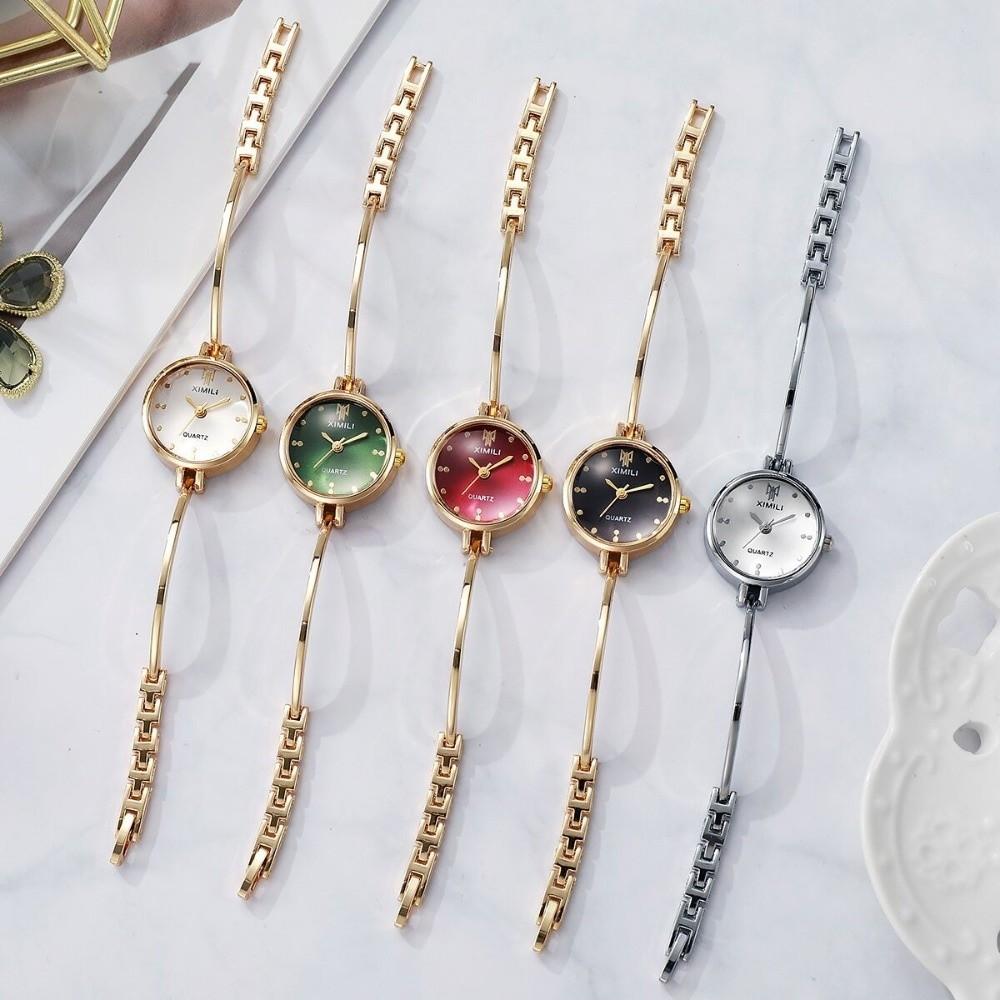Open Design Quartz Watch Square-shaped Dial Ladies Watch New Pearl Watch  for Women