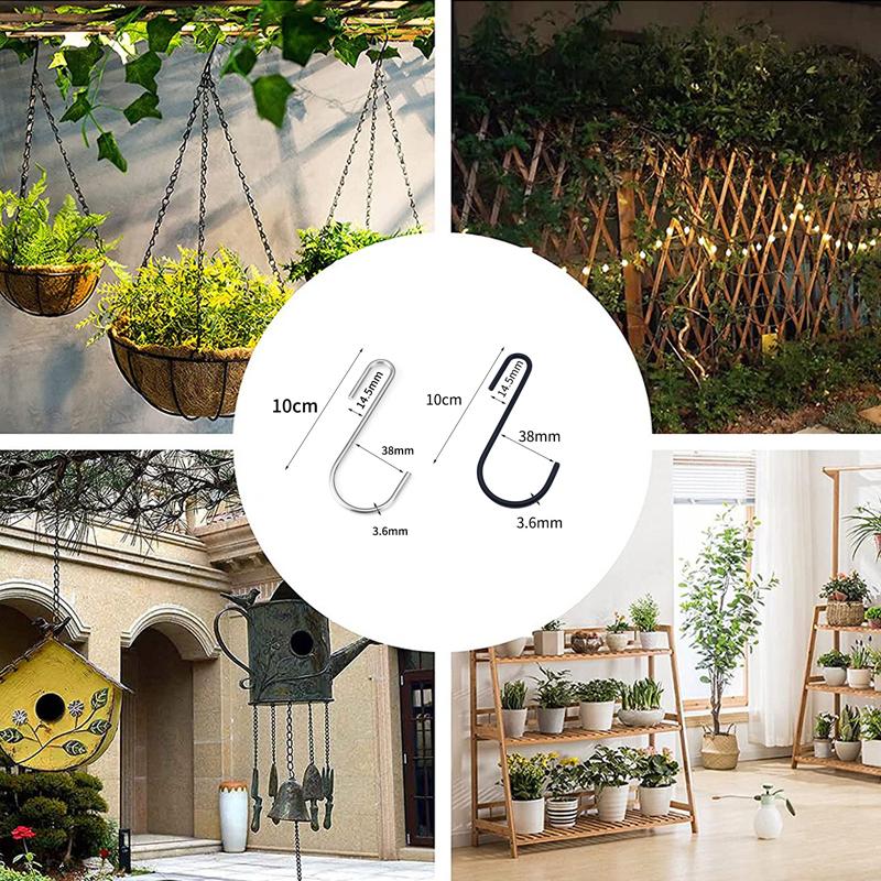 5/20pcs S-Shape Hooks Kitchen Bathroom Stainless Steel Multifunctional Hanging Hook Rack Clothes Bag Towels Plants Hanger Hook