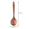 Slotted Spoon Wooden Long Handle Skimmer Scoop Kitchenware Cooking Kitchen  Utensil