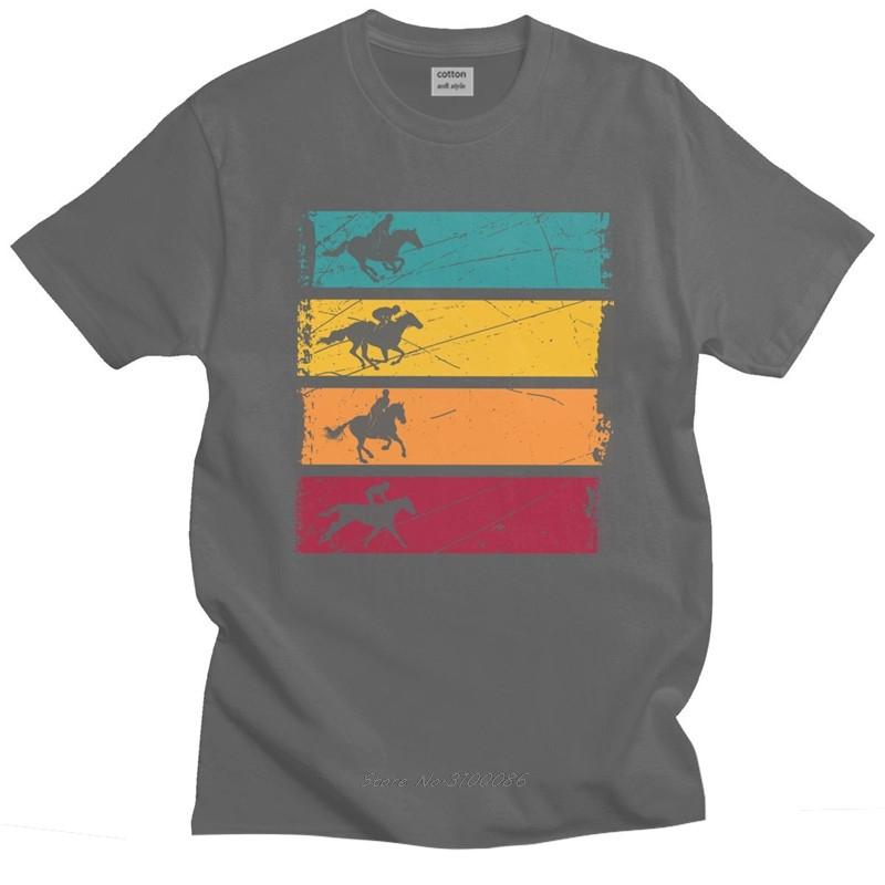 Trendy Unisexs Vintage Horse Riding Tshirt Short Sleeve Cotton Tshirt Designer Equestrian Rider Tee Shirt Oversized Clothes Tops