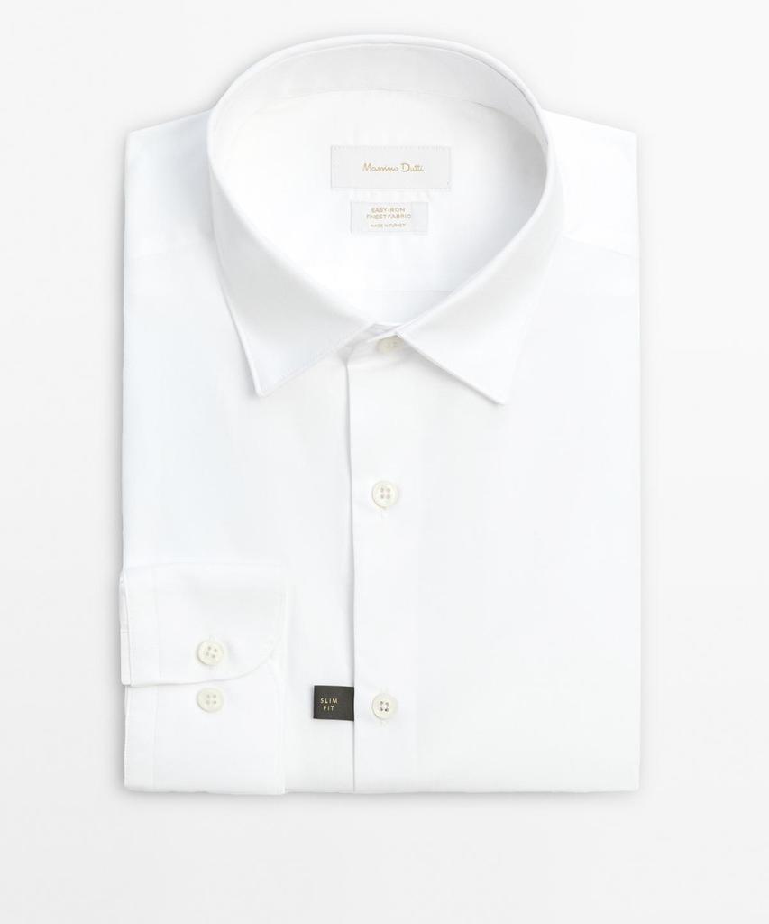 Masimodutti Slim Fit 100% Cotton Poplin Shirt