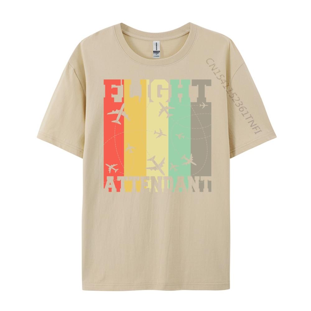 Flight Attendant Flying Plane Stewardess Free Shippping Clothes New Year 2025 T Shirts Oversized Graphic