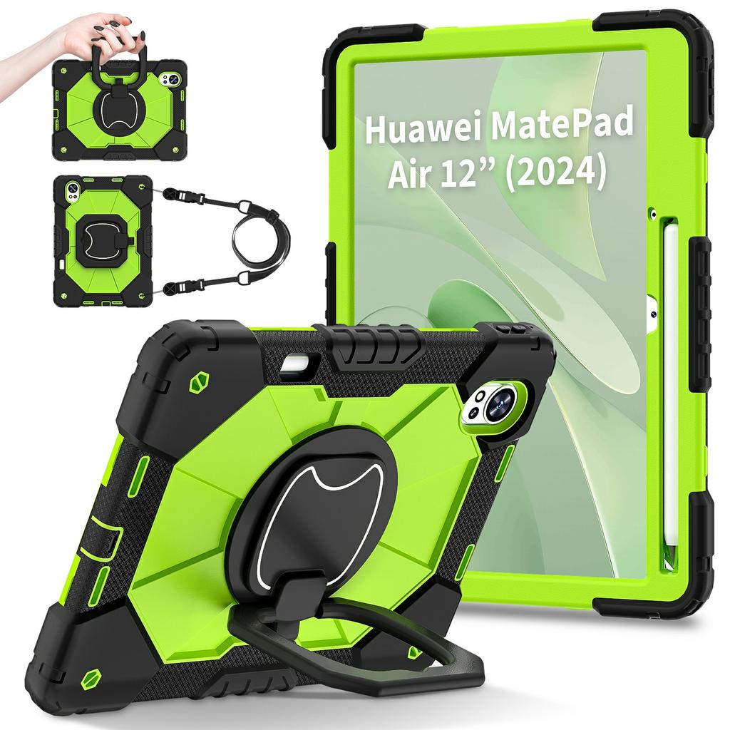 For Huawei MatePad Air (2024) Case Silicone+PC Kickstand Tablet Cover