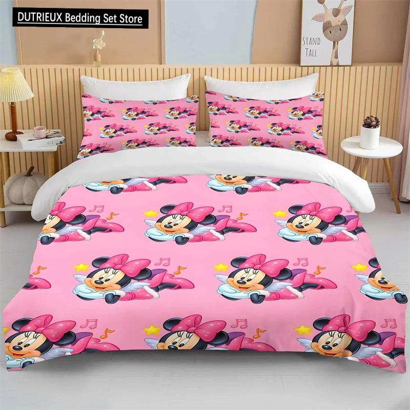 Mickey Minnie Duvet Cover Bed Two Piece Three Piece Set Suitable King Size Full Size Pillowcase Quilt Cover Sewing