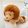Cute Cartoon Lion Plush Toy Lifelike Downy Male Stuffed Doll Baby Sleeping Pillow Kids Birthday Gift for Boys