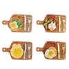 16pcs Simulation Food Play Rabbit Cheese Fried Egg Toast Tray Mini Knife And Fork Set Miniature Scene Doll House Decoration