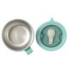 ROUND LUNCHBOX Blue with FOLDABLE FORK