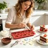 Jewelry Making Supplies Button Silicone Mold, Food Grade Non Stick Chocolate Candy Casting DIY Epoxy Resin Crafts Tray, Flexible Easy Release Mold for
