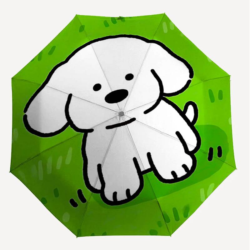 1PC dog grass Umbrella-8-Rib Reinforced, Automatic Open, Lightweight & Durable, Cute Fashion Accessory for Outdoor-Y0393