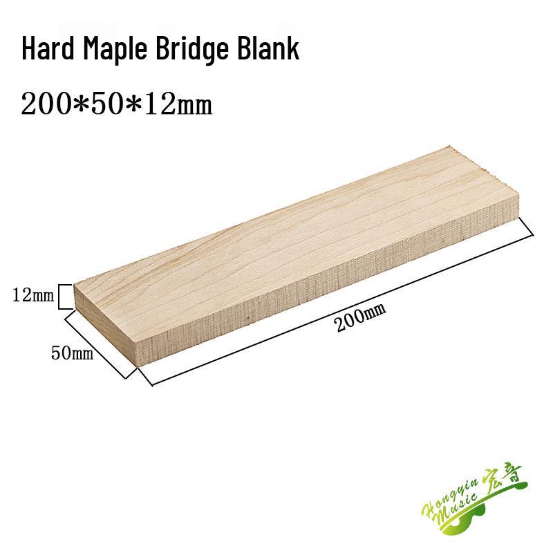 Ebony Rosewood Solid Wood Guitar Bridge Felt - Handmade Lower Drive Square Stock