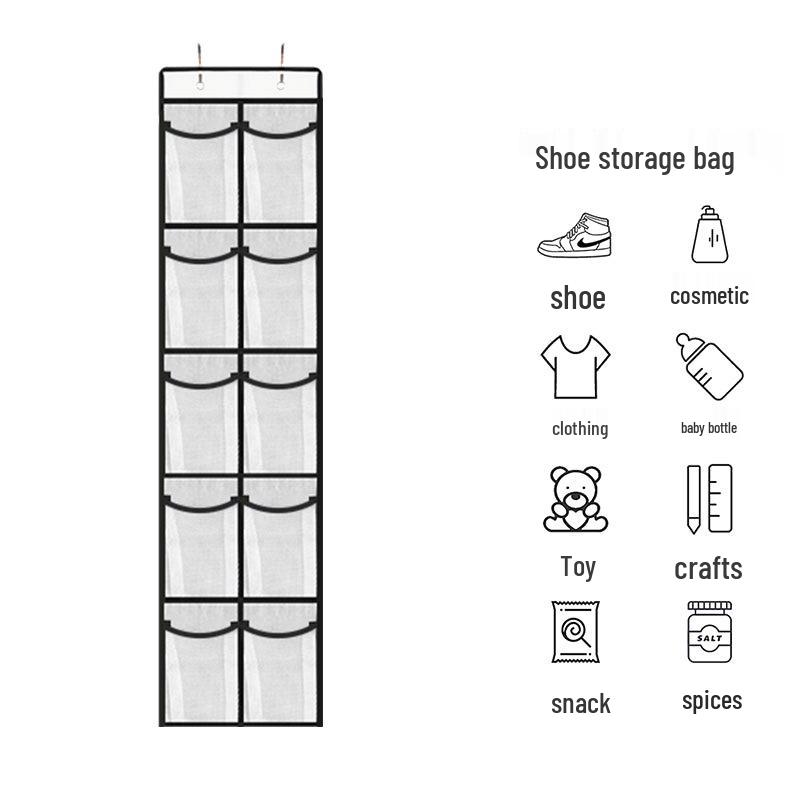 

Багатошаровий підвісний органайзер для взуття на двері з 24 кишенями - Нове та зручне рішення для підвісного зберігання