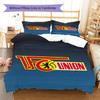 1. FC Union Berlin Pattern Bedding Set Quilt Cover Pillowcase Home Decor Gift (1 * Duvet Cover + 2 * Pillowcase, Without Core)