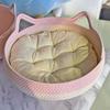 Cat Bed Basket Cotton Rope Woven Pet Bed for Indoor Cats Scratchable Round Pet Sleeping Basket for Cats Puppies Rabbits