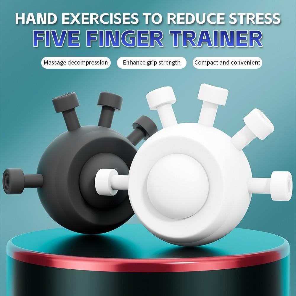 

44-99 lb Finger Grip Strengthener Upgrade Finger Stretcher Hand Gripper Strengthener Forearm білий