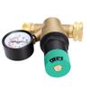 RV Water Pressure Regulator Brass Adjustable Handle with Gauge Mesh Filter for RV Travel Trailer Camping
