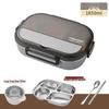 Microwave-Safe 304 Stainless Steel Lunch Box with Lid for Students