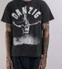 T-Shirt Nera Danzica 1990 Non Censurata Unisex Cotone Pesante Anni '90