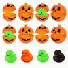 12/24 Set Halloween Rubberen Eendjes, Met Pompoen Doos Halloween Feest Bedankjes Halloween Mand Vulling, Cadeau Uitwisseling