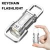 Newest COB Work Light Type-C Rechargeable LED Flashlight Keychain Hanging Camping Hiking Lamp Mini Outdoor Flashlight 1/2/3PCS