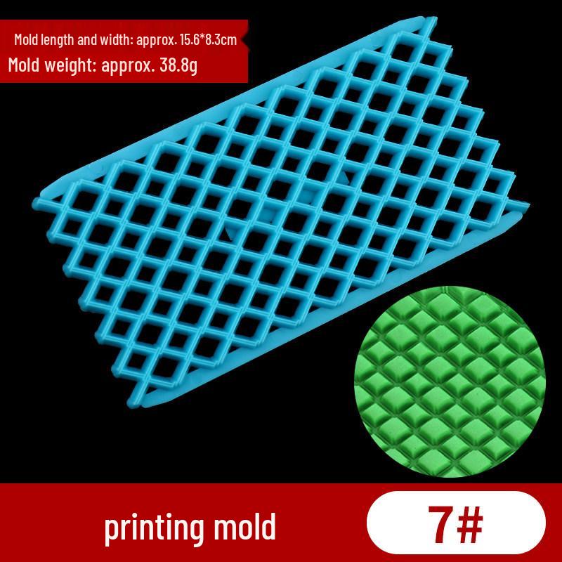 Ultra-leichte Polymer-Ton-Prägeform: Blatt-, Rosen-, Schneeflocken-, Rinden-Vorlagen