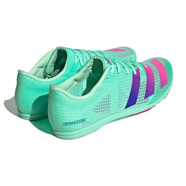 Adidas Distancestar Comfortable Versatile Fabric Non-Slip Durable Lightweight Low-Top Long Distance Running Shoes Men Sneakers Green Purple Red GV9078