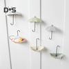 Wandhaken für Regenschirme, Geldbörsen und Schlüssel, einfache Installation, mehrfarbig, vielseitig, selbstklebend, 3D, dekorative Haken zum Aufhängen