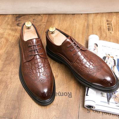 Luxury Men Casual Shoes Classic Business Leather Shoes for Men Fashion Brogue Wedding Party Business Minimalist Designer Style
