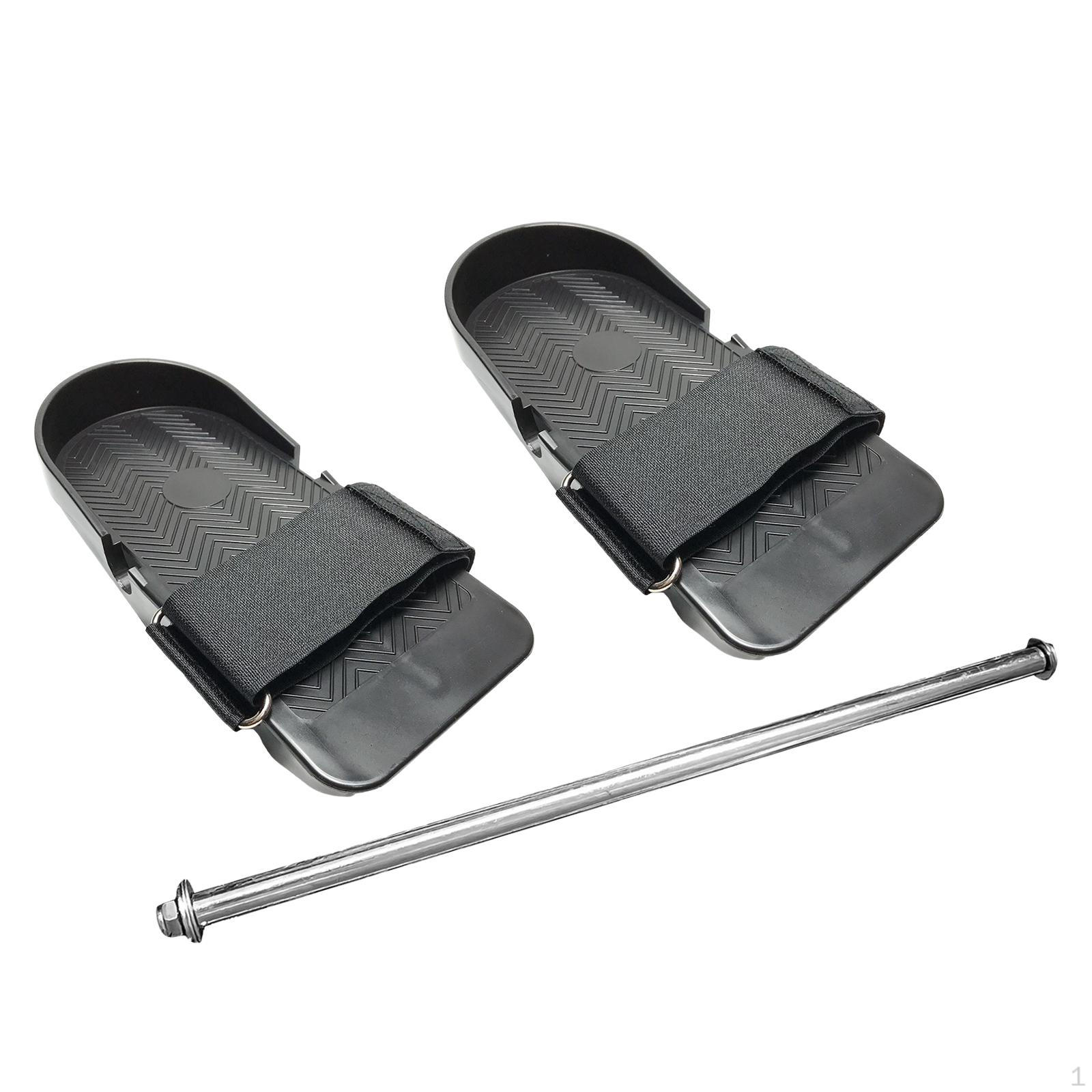 

Pair of Rowing Machine Pedals, Sturdy And Easy to Install, with Strap