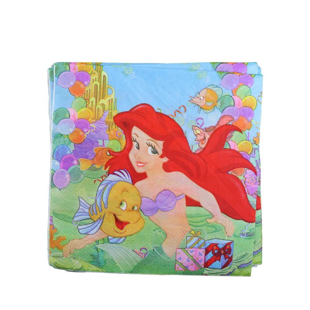 Birthday Party Supplies Disposable Tableware Paper Plates Paper Cups Paper Towels Girls Birthday Party Decoration Environmental Protection