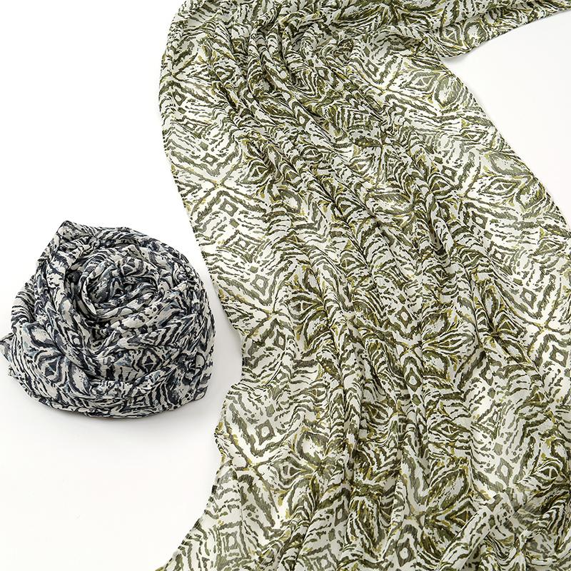 2024New Printed Viscose Hijab For Women Muslim Scarf Long Shawl Bandana Foulard Islamic Turban Headband Wrap Floral Headscarf