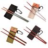 1 Pair Mahogany Folding Chopsticks Portable Outdoor Camping Picnic Travel Tableware Wooden Chopsticks Dinnerware