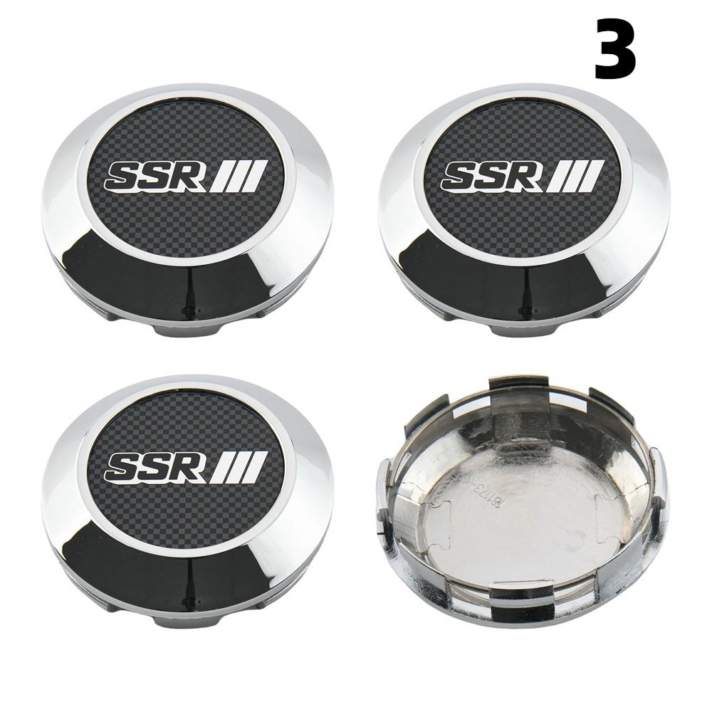 4 Piezas Tapa OD 76MM / ID 72MM Para Llantas SSR XXR VIP LEHR MEISTER Emblema Tapacubos Centrales de Rueda Logo de Coche Deportivo Tapa de Rueda Tapacubos