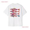 Colorful Fish T Shirt Artistic Ocean Fishing Coastal Beachwear Vintage Washed Soft Graphic Top For Everyday Wear Slightly