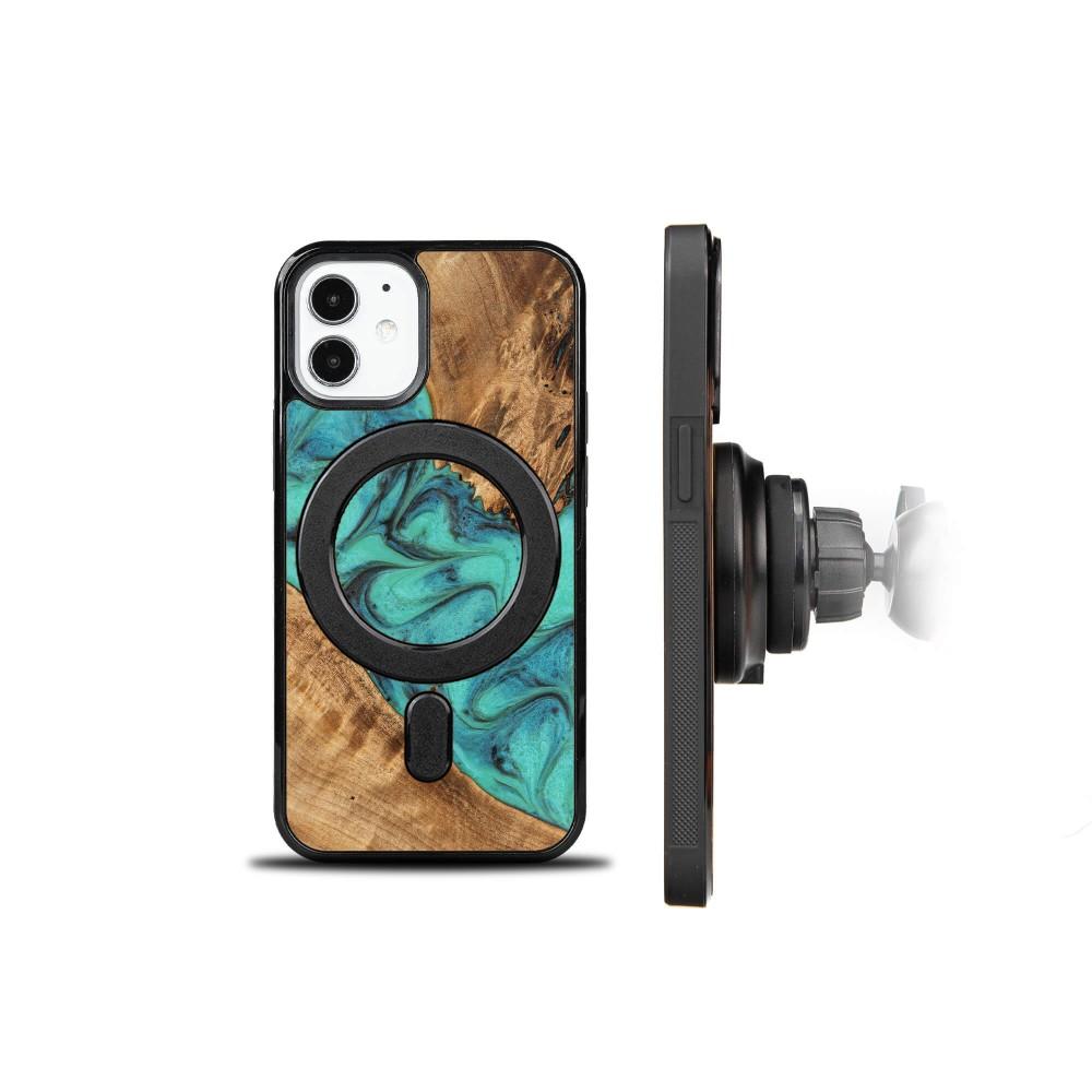Bewood Unique case for iPhone 12 Mini - Turquoise with MagSafe