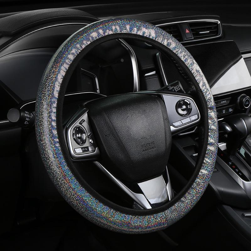 Colorful Gold Elastic Steering Wheel Handle Band Without Inner Ring
