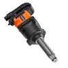 1-Inch Air Impact Wrench, Up To 2400N.m Nut-Busting Torque, 6000RPM 6-Speed Pneumatic Impact Gun with 152.4mm Extended Anvil for Heavy-Duty Trucks,
