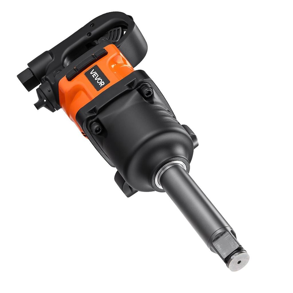 1-Inch Air Impact Wrench, Up To 2400N.m Nut-Busting Torque, 6000RPM 6-Speed Pneumatic Impact Gun with 152.4mm Extended Anvil for Heavy-Duty Trucks,