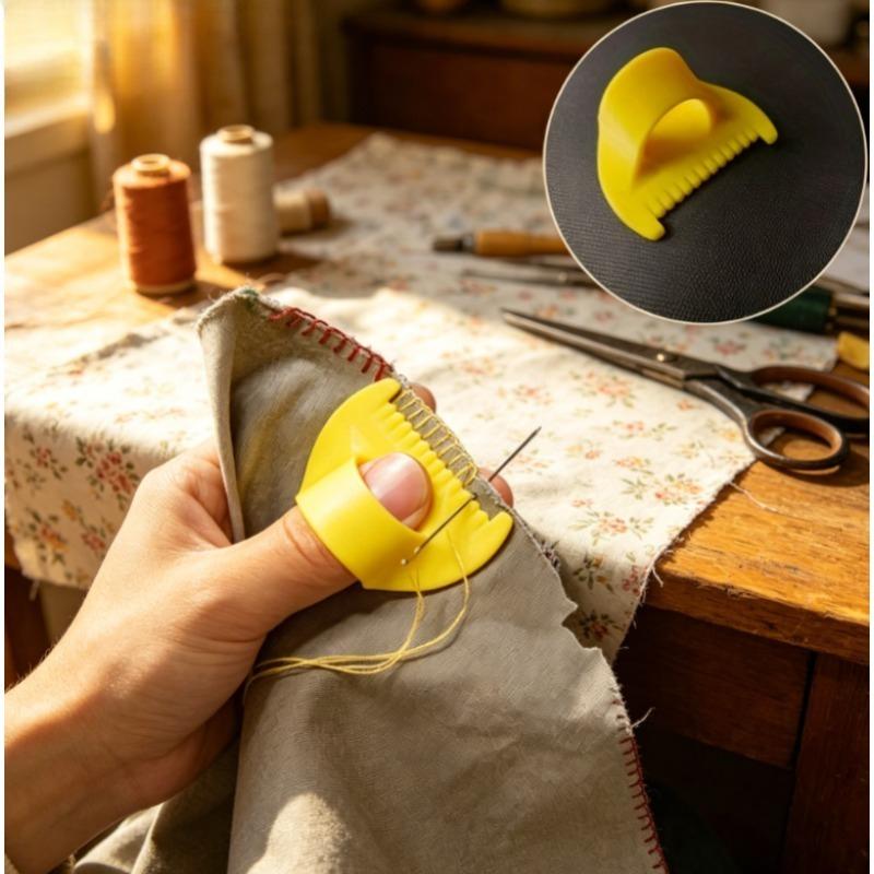1/2 stuks - Eenvoudig Steekgereedschap – Plastic Randvergrendeling, 4 mm & 3 mm Afstand – Ergonomisch voor Beginners & Senioren – Doe-het-zelf Naaionderdeel