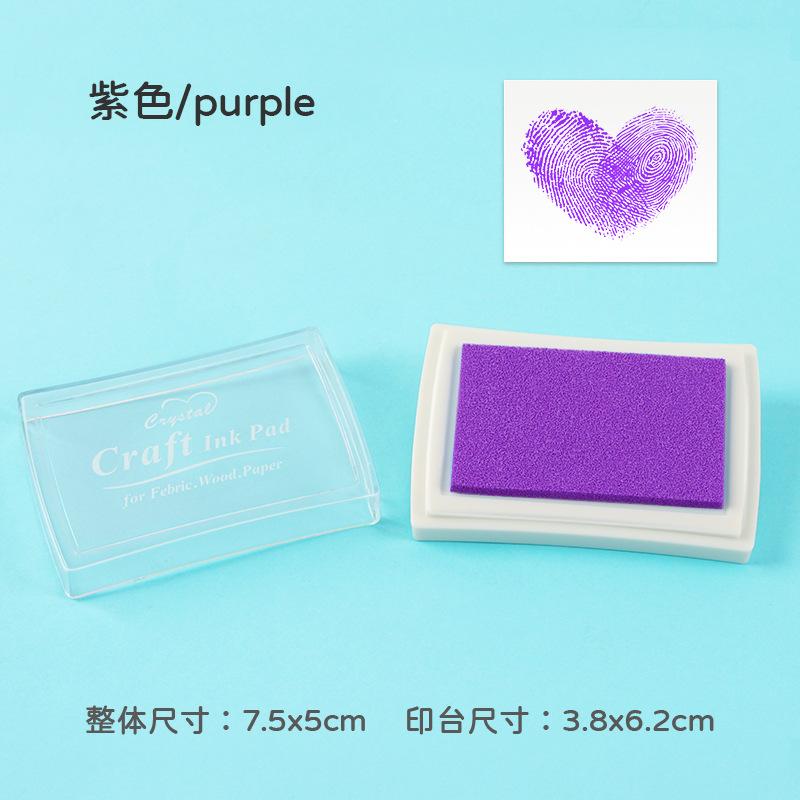 1pcs/pack Large Solid Color Inkpad: Creative Handbook Decoration Diy Basic Finger Stamp Accessories Indonesian Utility